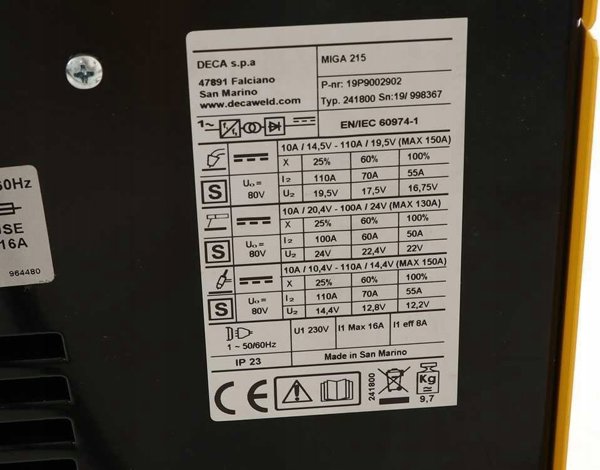 Sourcing WELDING MACHINE MIGA 215