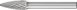 Κοπτικό καρβιδίου Sourcing PFERD HM RBF Z3 Plus 8x20mm