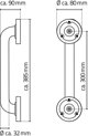 Sourcing GRAB BAR SAM S. BLACK MATT. ALUMINIUM