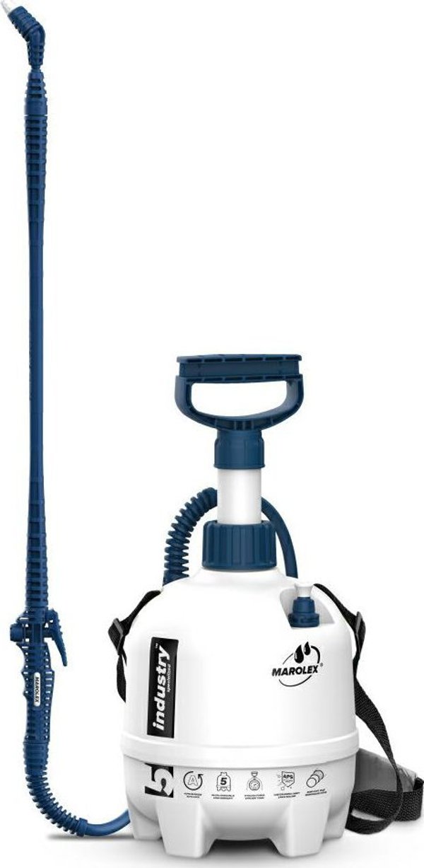 Marolex Industry Alka Line 5 Ψεκαστήρας Χειρός 5L, Επαγγελματικός Ψεκαστήρας Ανθεκτικός σε Χημικά