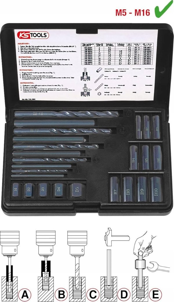 Σετ κατσαβιδιών για σπασμένες βίδες Sourcing KS TOOLS