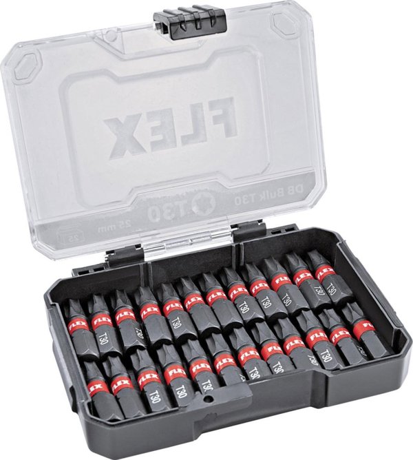 Σετ 25 τεμαχίων με μύτες κρούσης FLEX DB T30 Sourcing