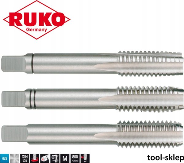 Sourcing Αριστερόστροφη βρύση RUKO M DIN 352 HSS M10