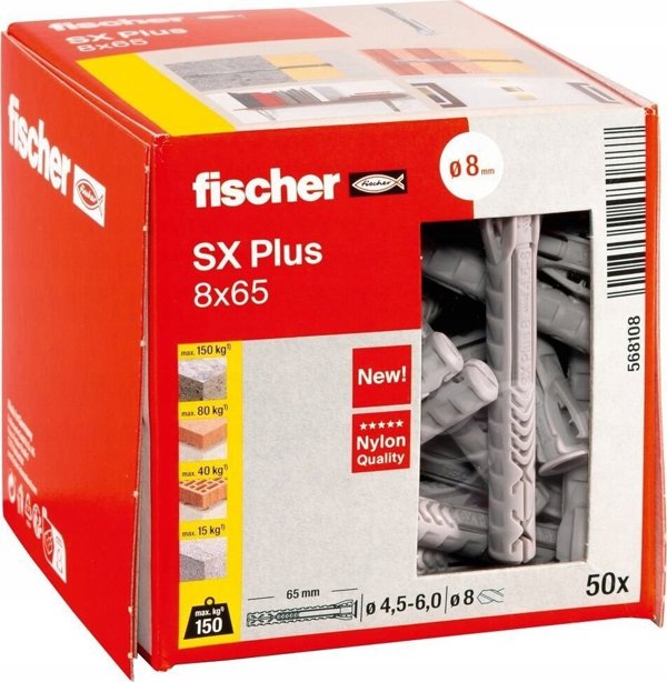 Sourcing FISCHER ΜΠΛΟΥΖΑ SX PLUS 8x65 / 50 τεμ. ΕΛΑΦΡΙΑ ΚΑΘΟΛΙΚΑ ΣΤΗΡΙΓΜΑΤΑ