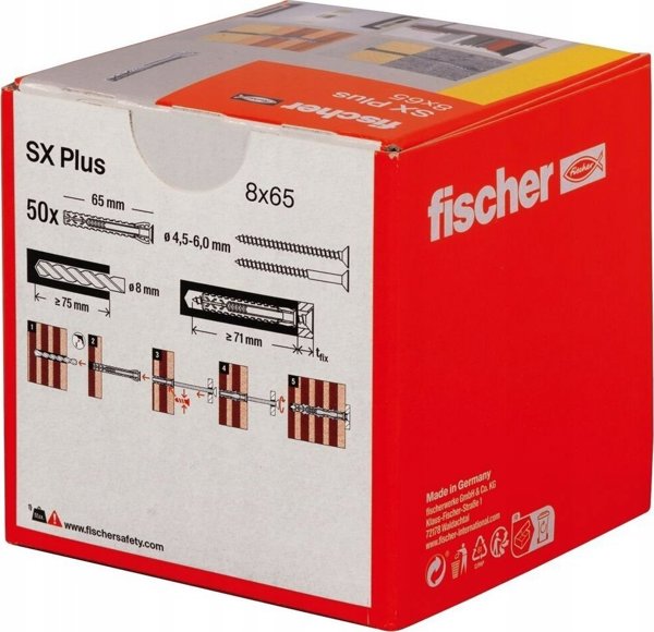 Sourcing FISCHER ΜΠΛΟΥΖΑ SX PLUS 8x65 / 50 τεμ. ΕΛΑΦΡΙΑ ΚΑΘΟΛΙΚΑ ΣΤΗΡΙΓΜΑΤΑ