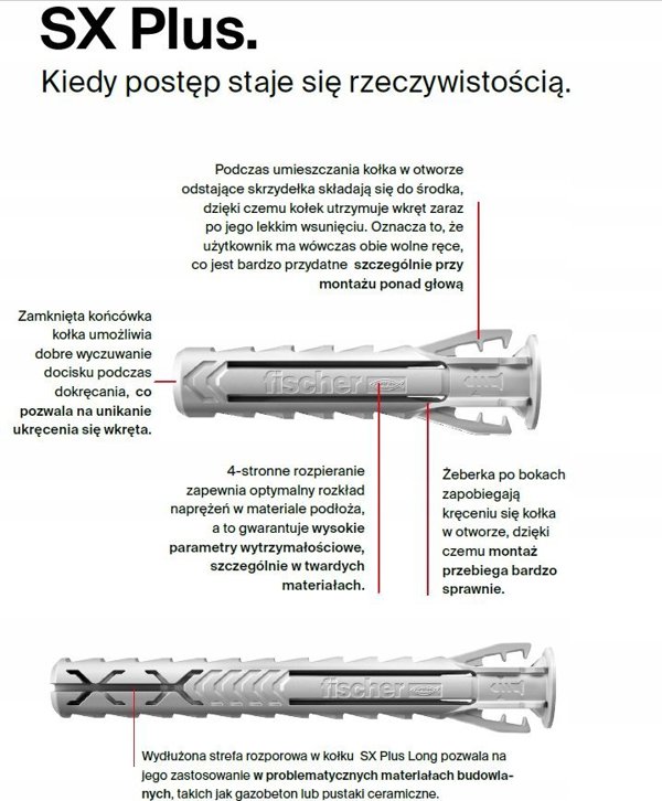 Sourcing FISCHER ΜΠΛΟΥΖΑ SX PLUS 8x65 / 50 τεμ. ΕΛΑΦΡΙΑ ΚΑΘΟΛΙΚΑ ΣΤΗΡΙΓΜΑΤΑ