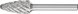 Κοπτικό καρβιδίου Sourcing PFERD SA-HM RBF 1225/8 Allround