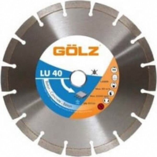 Sourcing Δίσκος διαμαντιού για σκυρόδεμα GOLZ LU40 125x22.2mm