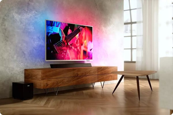 Philips Soundbar Philips TAB5305/12, 2.1 κανάλια, 70 W, 30 W, Ασύρματο, 40 W, Μαύρο 14254149 4895229118522