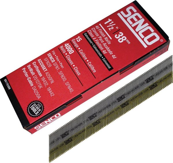 Sourcing Shot finish nails 1.8x38, Zn, 34deg, DA17EABN, SENCO, 4000 pcs. (for interior work)