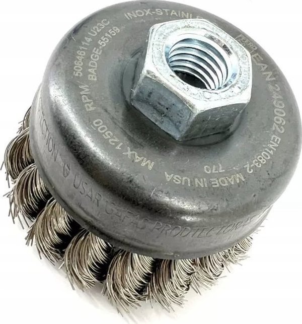 Μεταλλική βούρτσα-κύπελλο O65 PFERD TBG INOX 0.35