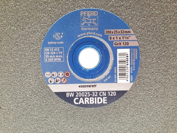 Δίσκος ακονίσματος καρβιδίου Sourcing PFERD BW 20025-32 CN 120