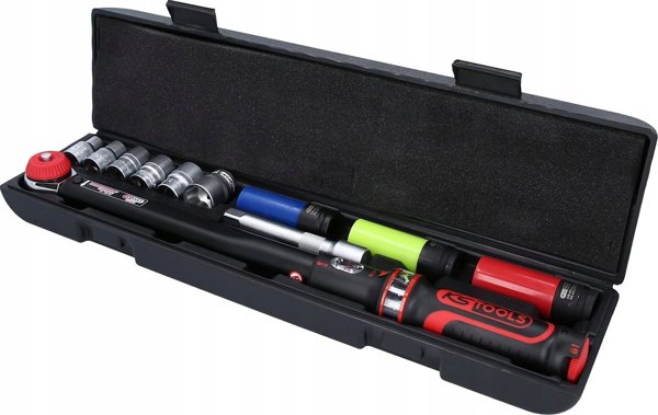 Sourcing 11-piece torque wrench and socket set KS TOOLS 20-200Nm 1/2&quot|