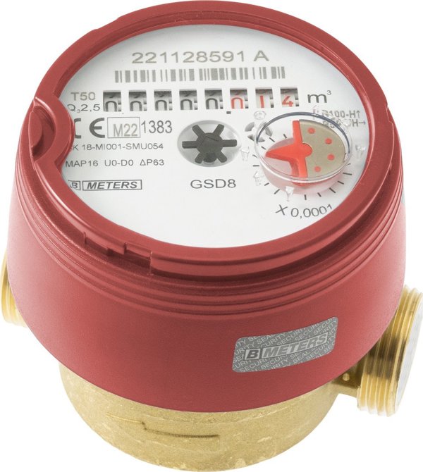 Sourcing HOT WATER METER DN15 8CM 2.5M3/H R100