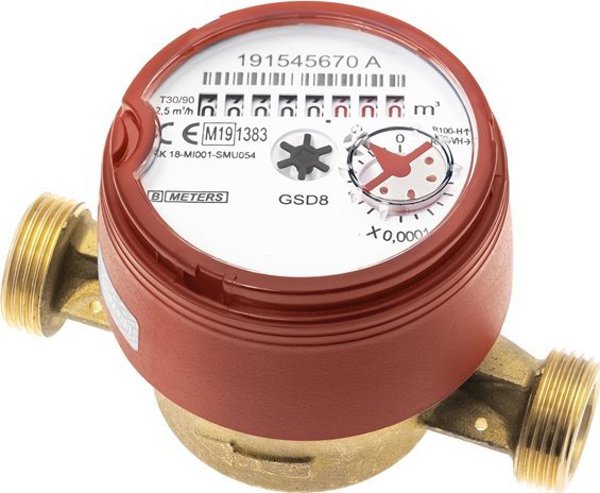 Sourcing HOT WATER METER DN15 8CM 2.5M3/H R100