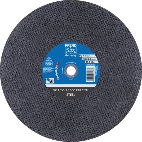 Sourcing 100T O350-3.8 A24Q SG RAIL cutting disc 25.4 PFERD