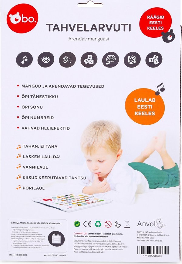 Sourcing bo. Educational Tablet, in Estonian language
