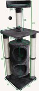 Sourcing CAT SCRATCHER HOPPY 45X45X142CM