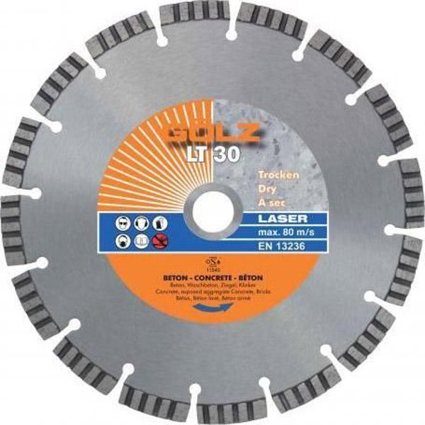 Δίσκος διαμαντιού για σκυρόδεμα O350mm GOLZ LT30