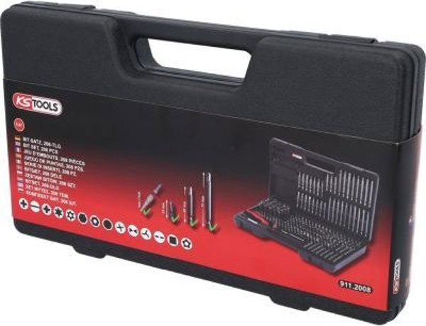 Sourcing 208 Piece Twist Bit Set KS TOOLS
