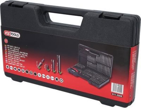 Sourcing 208 Piece Twist Bit Set KS TOOLS