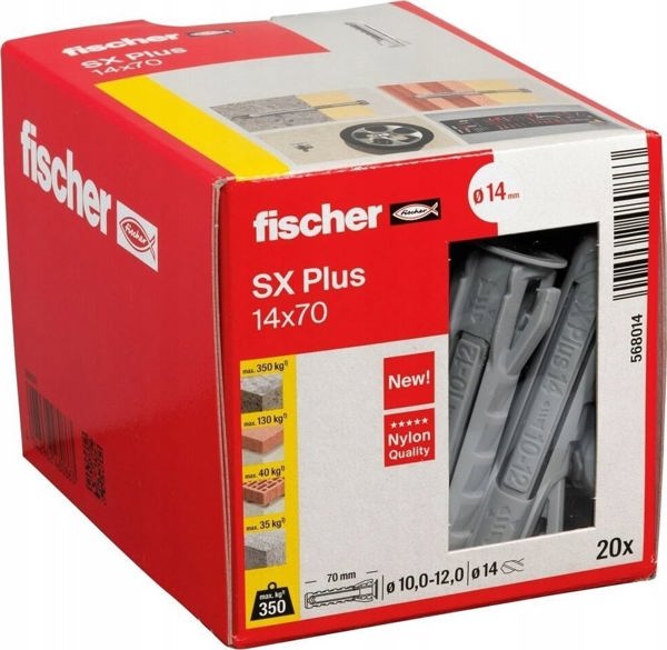 Sourcing FISCHER T-SHIRT SX PLUS 14x70 /20 τεμ. ΕΛΑΦΡΙΑ ΚΑΘΟΛΙΚΑ ΣΤΗΡΙΓΜΑΤΑ
