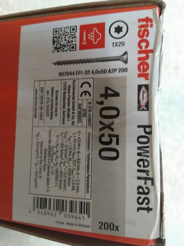 Κατσαβίδι Fischer Sourcing FPF-ST P 4.0x50 A2, 200 τεμ.