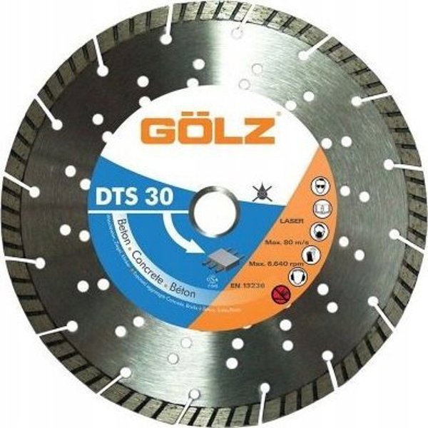 Προμήθεια Universal δίσκος διαμαντιού GOLZ DTS30 125x22,2 mm 13532524 4026189028082