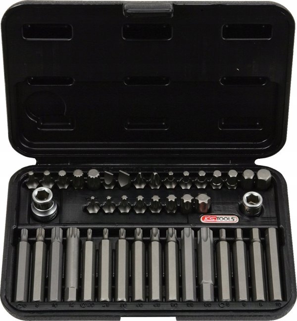 Sourcing 42-piece twisting bit set KS TOOLS TX/XZN/SK 10mm