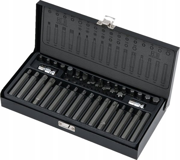 Sourcing 42-piece twisting bit set KS TOOLS TX/XZN/SK 10mm