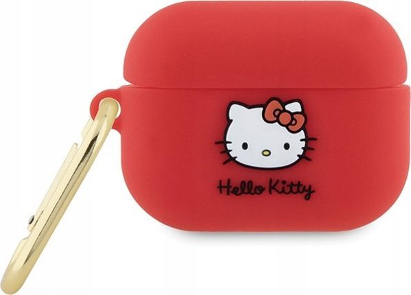 Sourcing Hello Kitty HKAP23DKHSF Airpods Pro 2 (2022/2023) θήκη φούξια/φούξια Σιλικόνη 3D Kitty Head