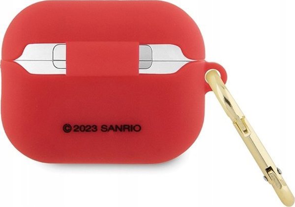Sourcing Hello Kitty HKAP23DKHSF Airpods Pro 2 (2022/2023) θήκη φούξια/φούξια Σιλικόνη 3D Kitty Head