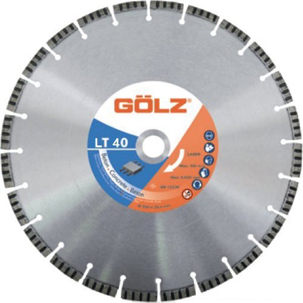 Δίσκος διαμαντιού για σκυρόδεμα Sourcing GOLZ LT40 300x25,4mm