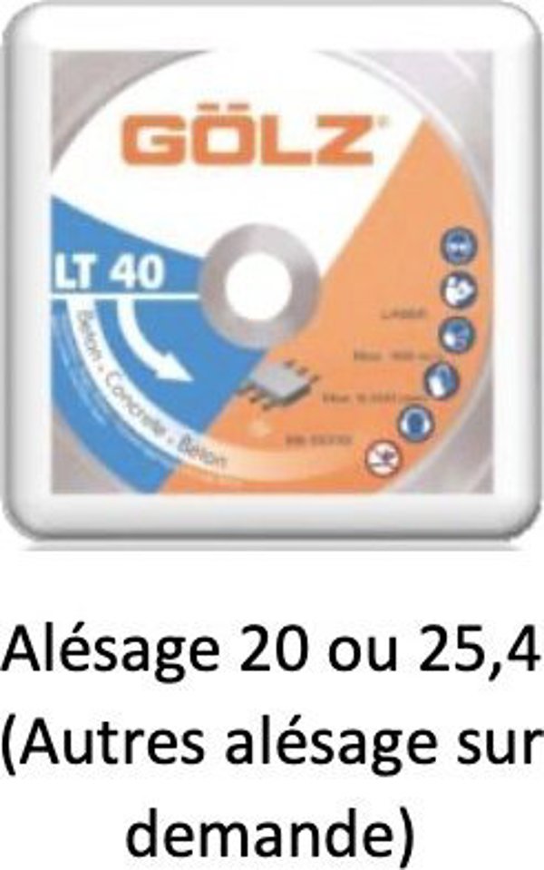 Δίσκος διαμαντιού για σκυρόδεμα Sourcing GOLZ LT40 300x25,4mm