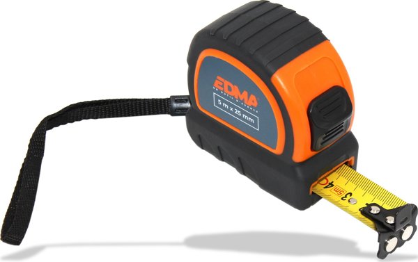 Ρουλέτα σοβατζή με μαγνήτη EDMA 5x25mm Sourcing