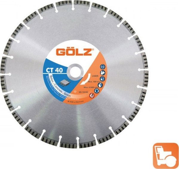 Δίσκος διαμαντιών Sourcing για σκυρόδεμα GOLZ CT40 400x25,4mm