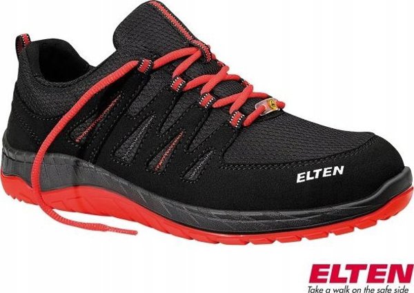 Sourcing Shoes ELTEN Maddox Black Red Low ESD S3 SRC, black/red 38