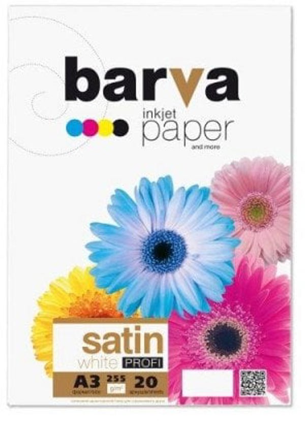 Χαρτί φωτογραφιών Sourcing λευκό σατέν BARVA 255 g/m2, A3, 20 σελίδες