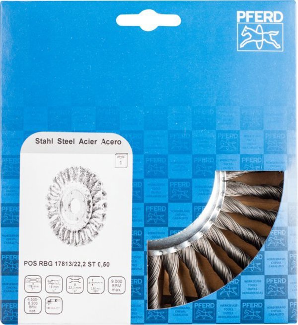 Sourcing Μεταλλική βούρτσα 178x13x22mm PFERD RBG ST 0.5