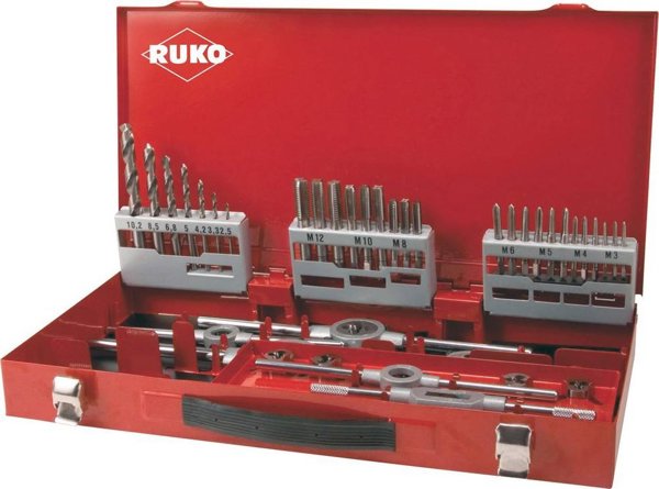 Σετ βρύσες και βρύσες με τρυπάνια Sourcing RUKO HSS M3-M12
