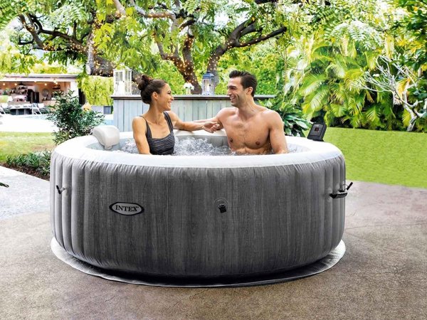 Τζακούζι κήπου INTEX PureSpa Greywood Deluxe 196 cm x 71 cm (28440)