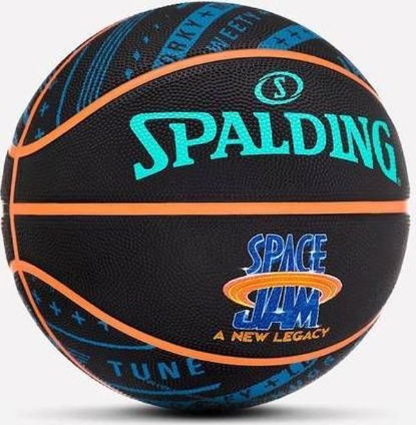 Spalding Μπάλα Μπάσκετ Space Jam Tune Squad, Καουτσούκ, Μαύρη, Μέγεθος 7