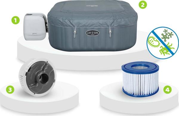 Bestway Lay-Z-Spa Hawaii HydroJet Pro τζακούζι κήπου 180 cm x 71 cm (60031) 8233928 6942138979428