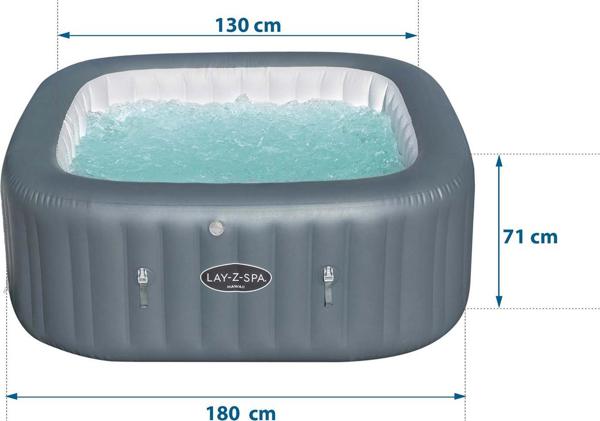 Bestway Lay-Z-Spa Hawaii HydroJet Pro τζακούζι κήπου 180 cm x 71 cm (60031) 8233928 6942138979428