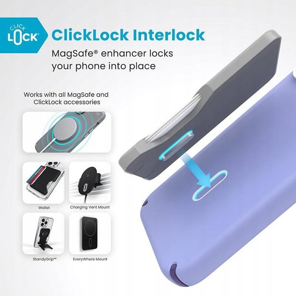 Speck Speck Presidio2 Pro ClickLock & MagSafe - Θήκη iPhone 16 Pro Max (Future Lavender / Cassis Purple / White)