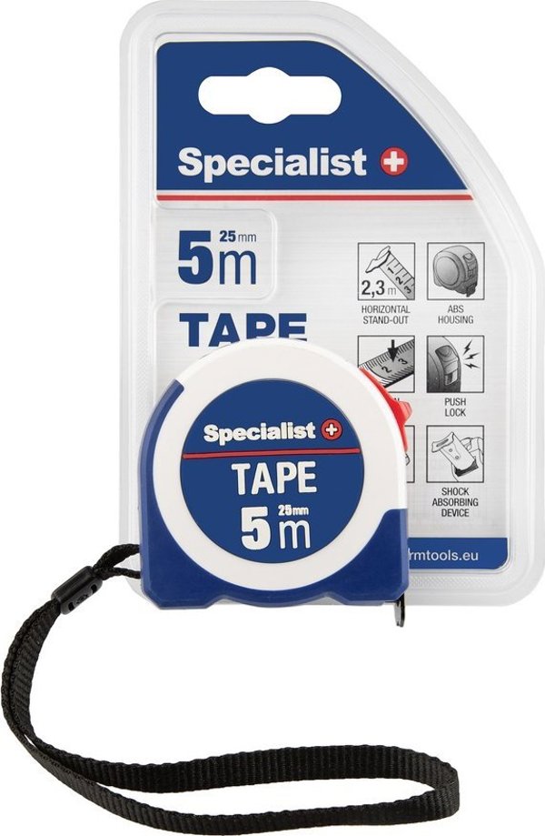 Specialist+ SPECIALIST+ ρουλέτα ΤΑΙΝΙΑ 5 μ, 25 χιλ