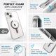 Speck Speck Presidio Perfect-Clear ClickLock & Magsafe - Θήκη iPhone 15 Plus / iPhone 14 Plus (Διαφανές / Φινίρισμα Χρωμίου / Γαλήνιο Ασημί)