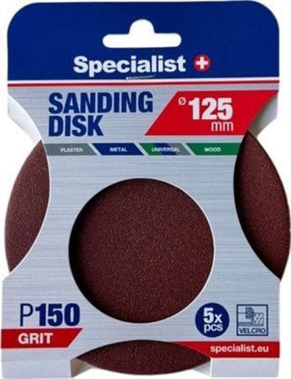 Χαρτί λείανσης Specialist+ SPECIALIST+ P150, 125 mm, 5 τεμ.
