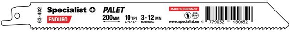 Πριόνι για παλέτες SPECIALIST+, 200 mm, 10TPI