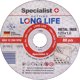 Specialist+ SPECIALIST+ μεταλλικός δίσκος LONG LIFE, 125x1x22 mm